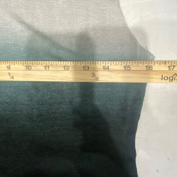 Lafayette 148 NY Linen Blend Top Size S Ombre Green & Gray Dolman Sleeve Layered - Picture 8 of 10